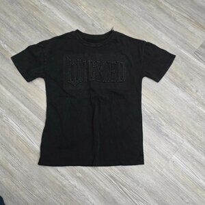 Wicked Paul Tazewell Youth Small Black Embossed Shirt NWT